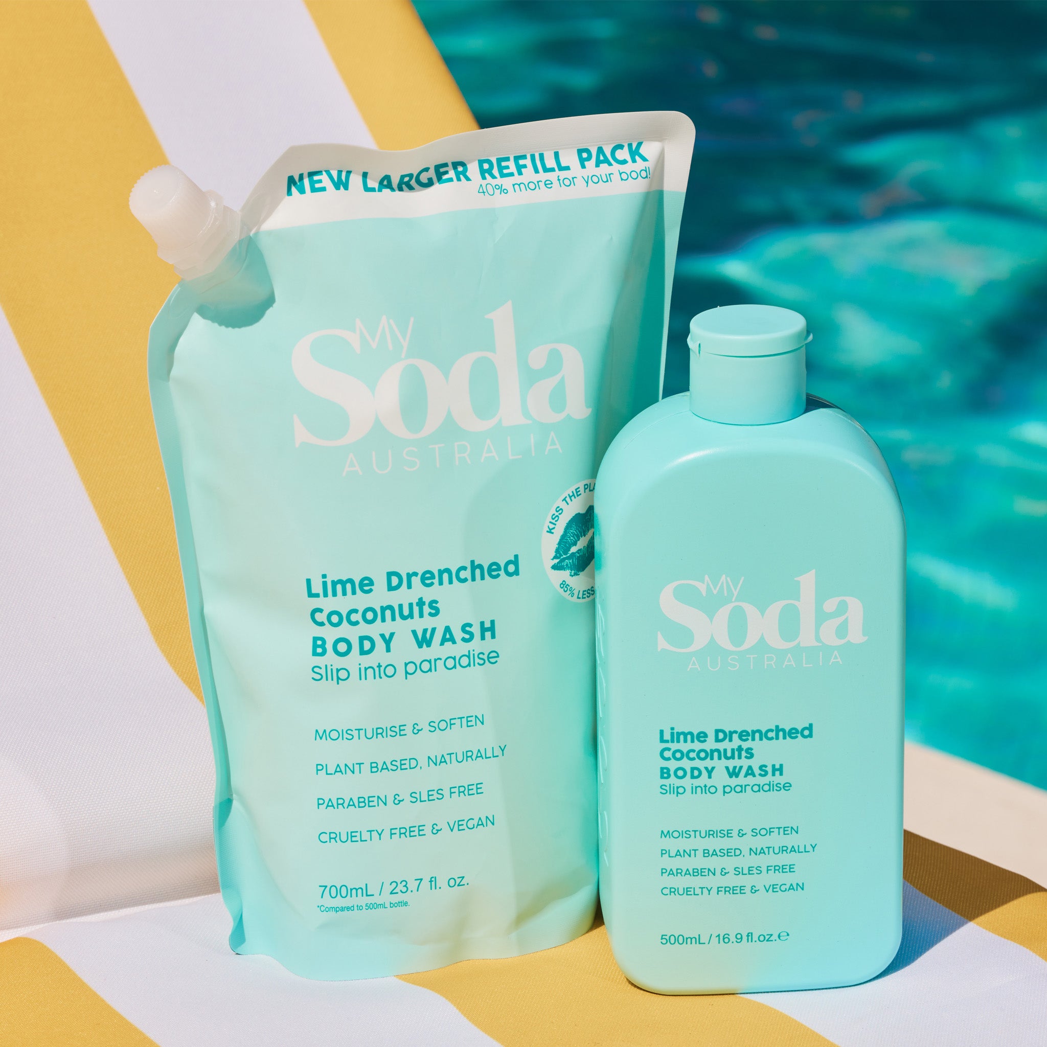 Lime Drenched Coconuts Body Wash Refill 700ml