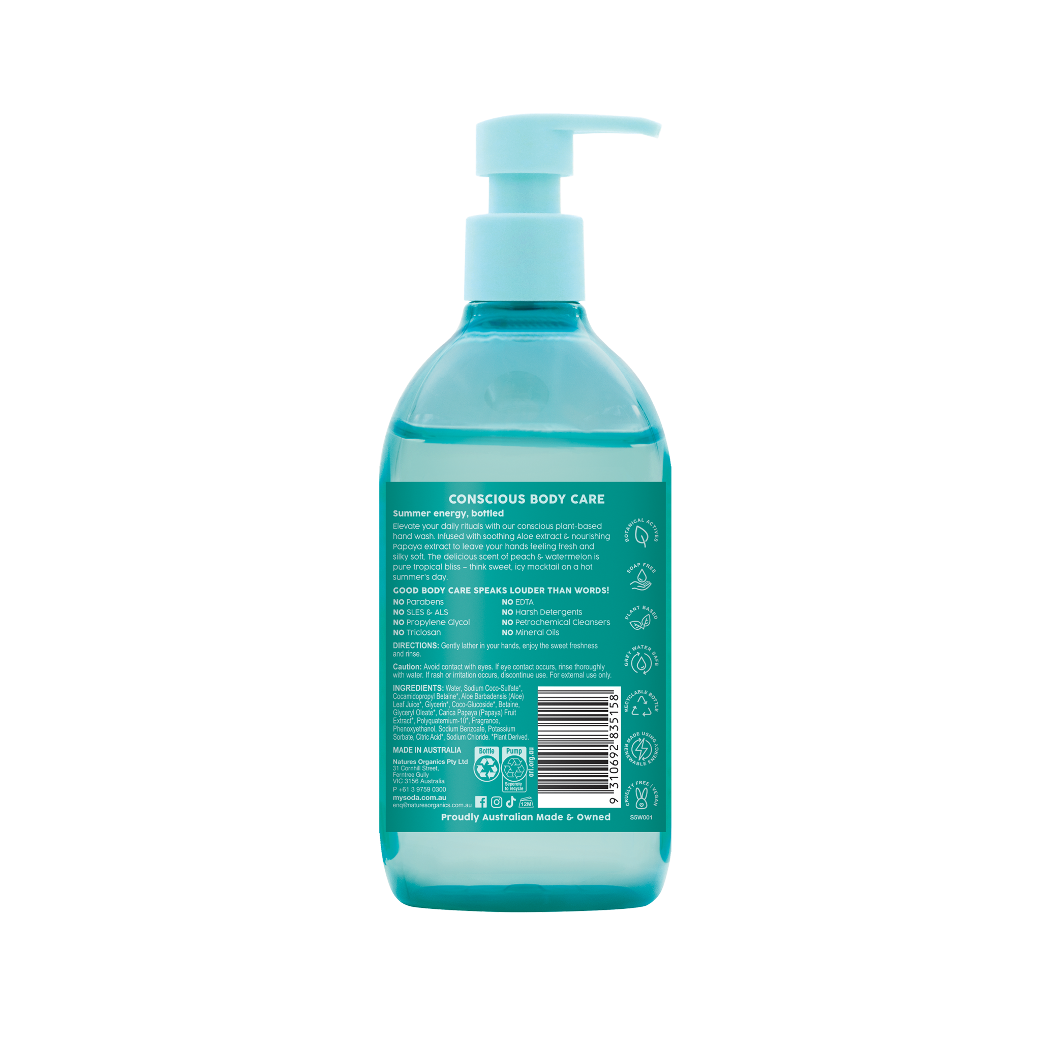 Peachy Melon Sorbet Hand Wash 500ml
