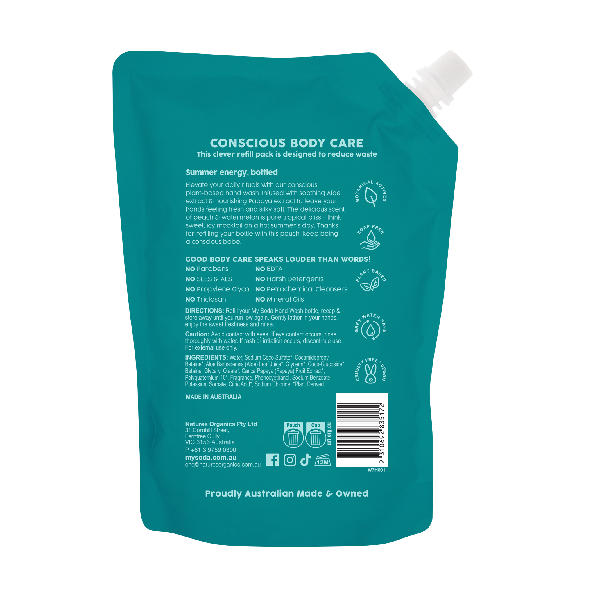 Peachy Melon Sorbet Hand Wash Refill 700ml